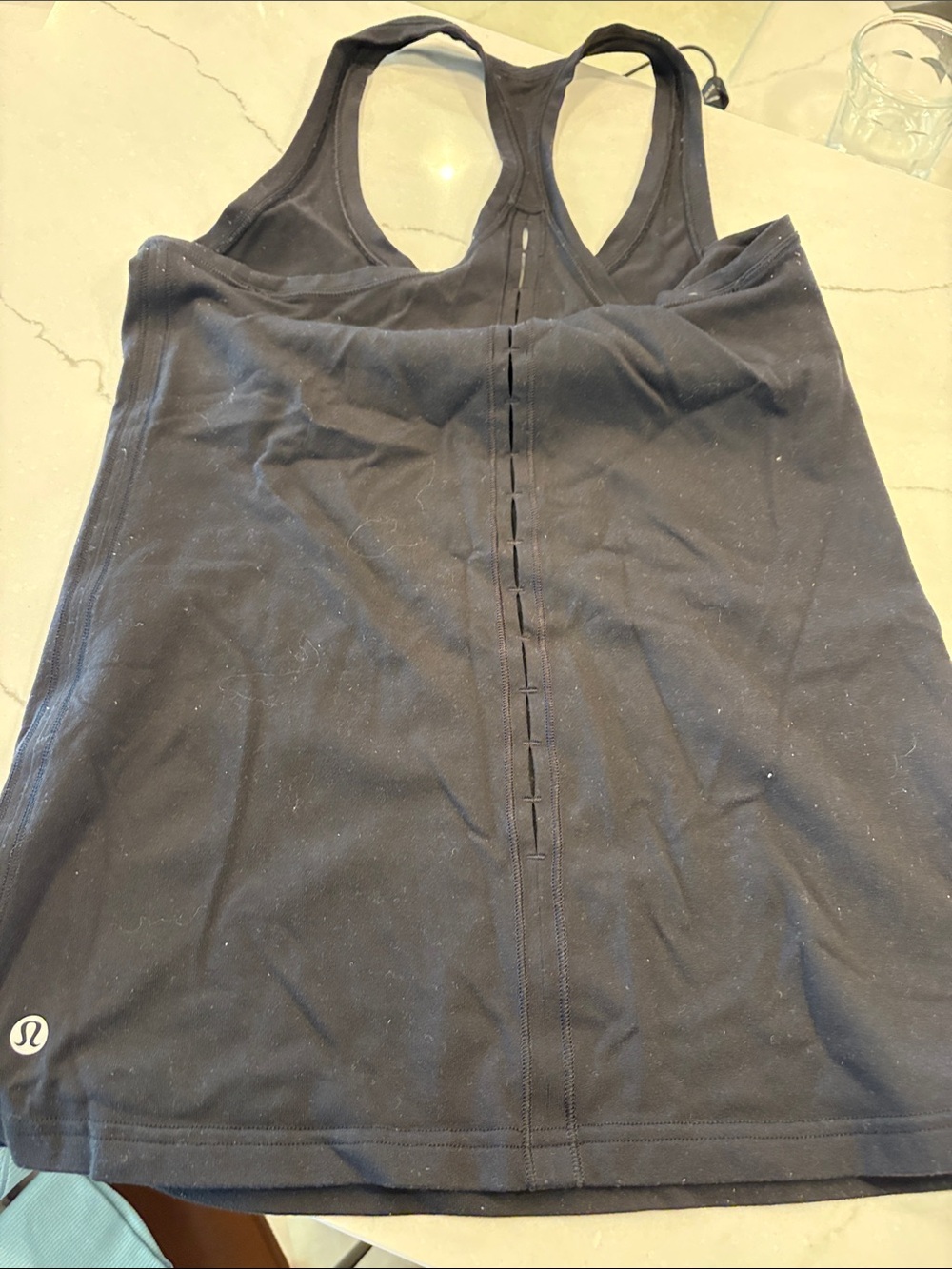 lululemon athletica Black Racerback Studio Tank